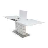 Massimo 160cm High Gloss White Extending Dining Table